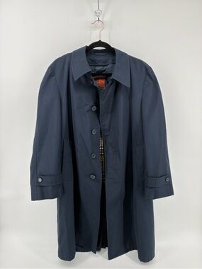 Vintage Moore’s Rain Jacket Outdoor Spring Removable Plaid Liner Trench Coat